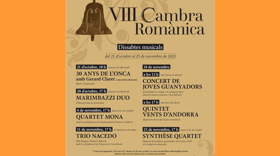 Cartell del VIII Cicle Cambra Romànica (Amics del Cambra Romànica)