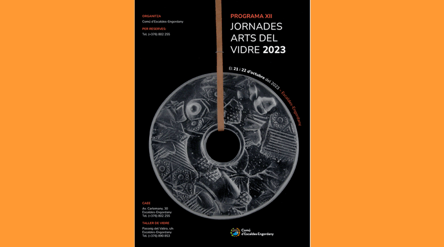 Cartell de les Jornades Art del Vidre 2023 (comuee)