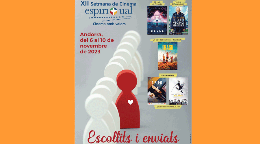 Cartell de la dotzena edició de la Setmana del Cinema Espiritual d'Andorra