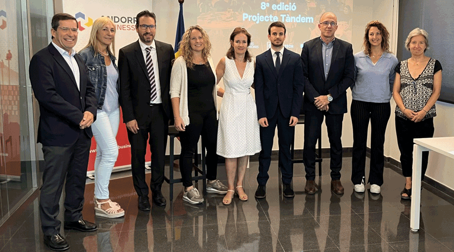 Els participants en la presentació del projecte Tàndem (Andorra Business)