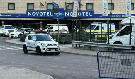 Punt on es va produir el sinistre de trànsit al carrer Prat de la Creu