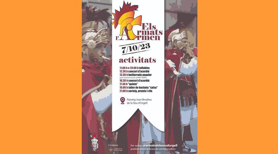 Cartell anunciador de la jornada organitzada pels Armats de la Seu (RàdioSeu)