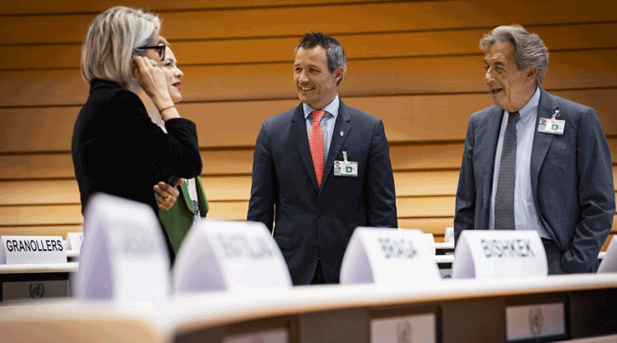 El cònsol major d'Andorra la Vella, David Astrié, a Ginebra (Comú)