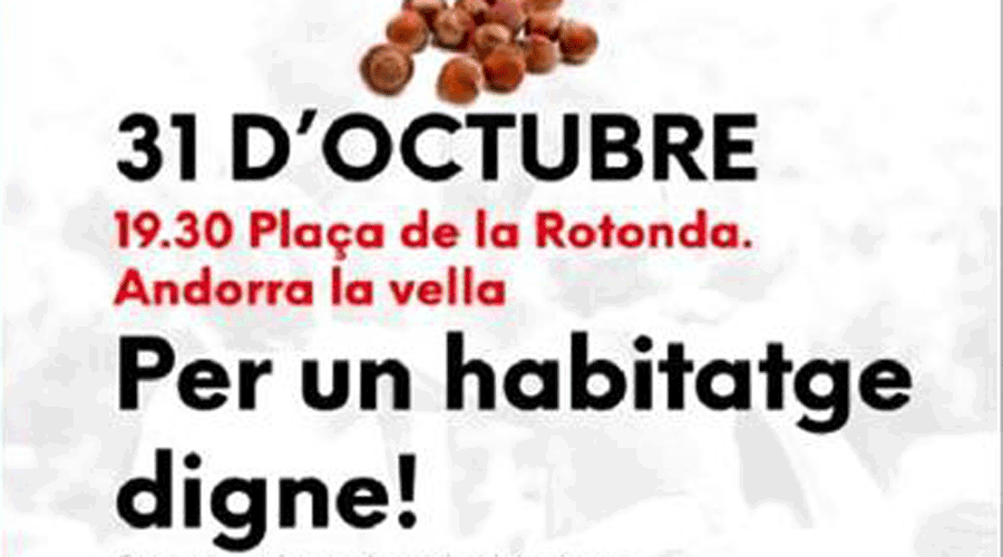 Cartell de la mobilització per un habitatge digne (DenunciAND)