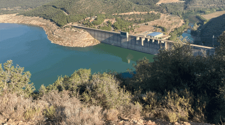 Estat actual de l'embassament de Rialb