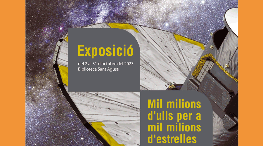 Cartell de l'exposició "Mil milions d'ulls per a mil milions d'estrelles"