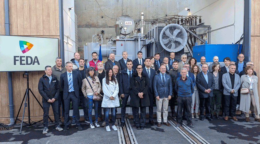 Autoritats i personalitats que han assistit a la inauguració de l'ETR de la Gonarda (FEDA)