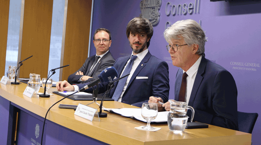 Robert Mauri, Carles Ensenyat i Jean-Claude Tribolet (Consell General)