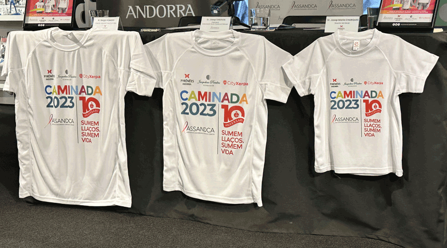 Samarretes de la 10a Caminada contra el Càncer (Assandca)