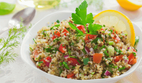 Un bol de tabule, ideal per a menjar com a amanida