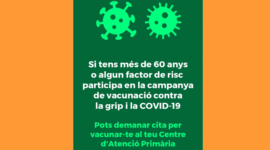 Divendres dia 20 comença la campanya de vacunes per a la grip i la Covid (Govern d'Andorra)