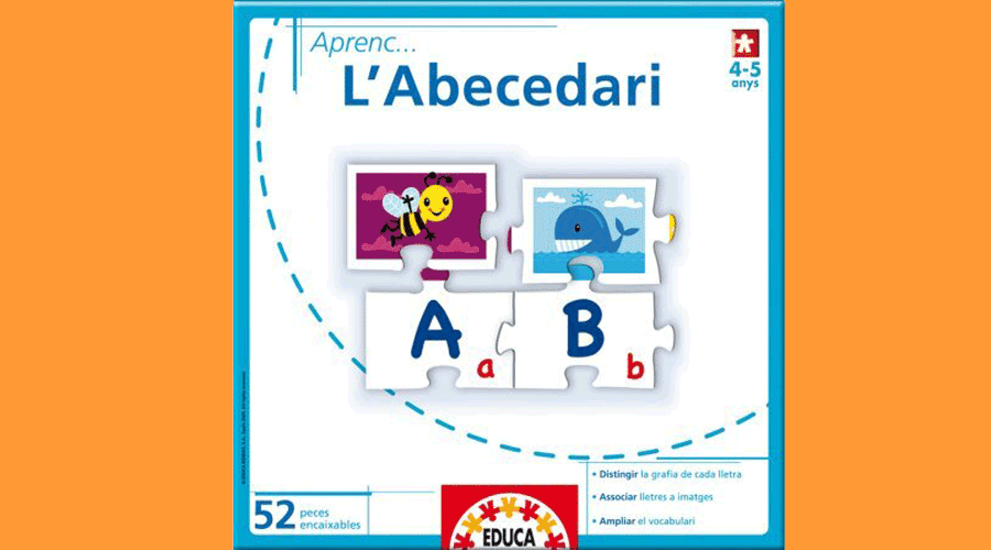 Coberta de la capsa del joc "Aprenc... L'Abecedari"