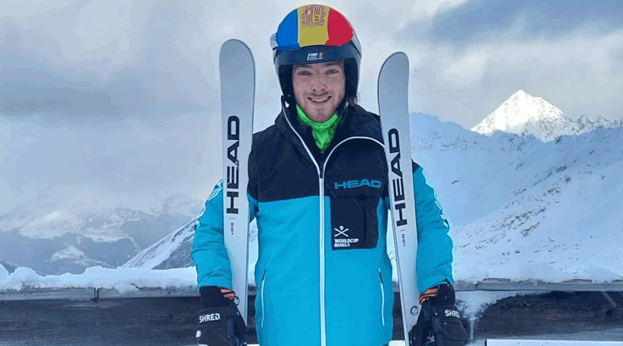 L'esquiador andorrà de telemark, Lucas Pagès (FAE)