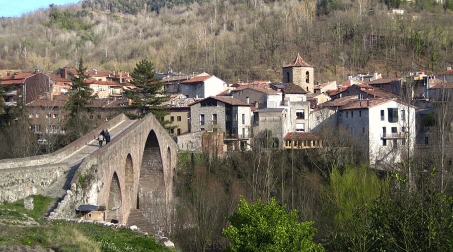 Panoràmica de Sant Joan de les Abadesses (Viquipèdia)