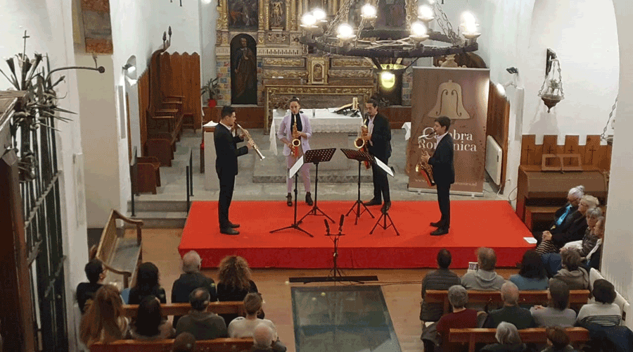 Actuació de Synthese Quartet (Amics Cambra Romànica)