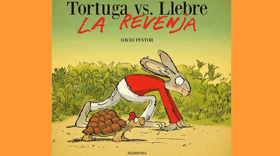 Coberta del llibre infantil "Tortuga vs. Llebre. La revenja"