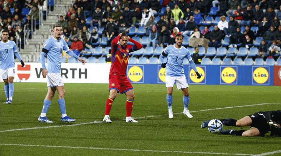 Imatge de l'Andorra 0 Israel 2, del Preeuropeu (FAF /AndorraDifusió)