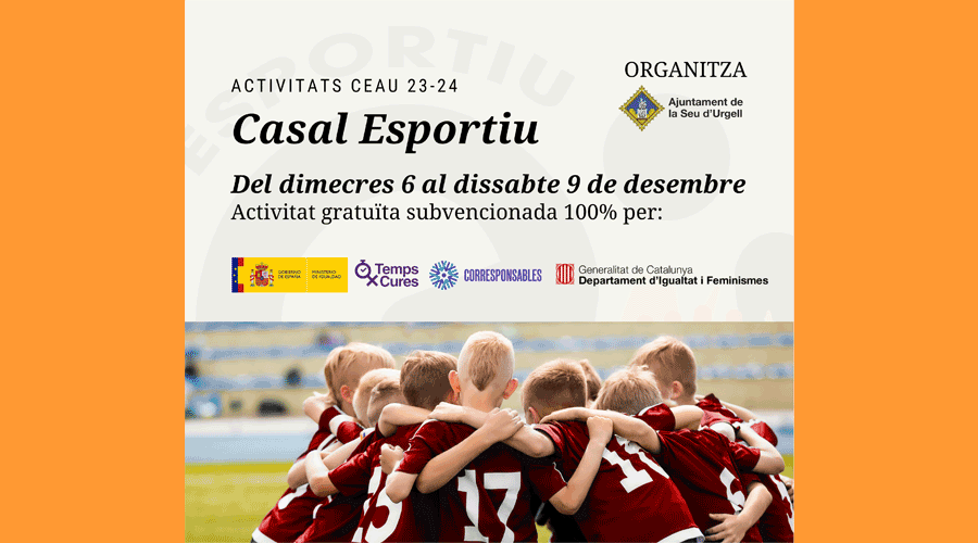 Cartell del Casal esportiu que se celebrarà a la Seu (Aj. la Seu)