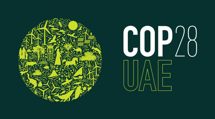 Logotip de la Conferència sobre el Canvi Climàtic de les Nacions Unides, COP 28 (Govern d'Andorra)