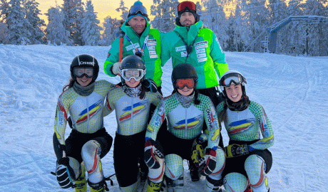 L'equip nacional femení d'esquí a Suècia