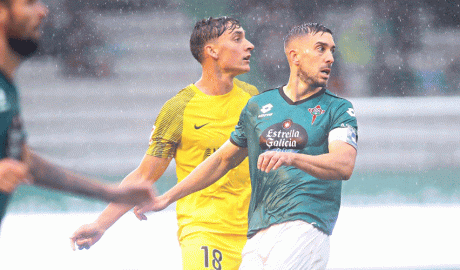 La segona part del Ferrol - Andorra s'ha disputat sota una intensa pluja