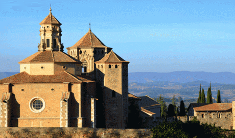 Vista parcial del monestir de Poblet