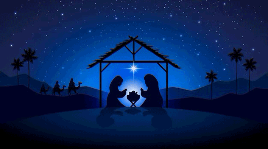 El dibuix d'un pessebre (freepik)