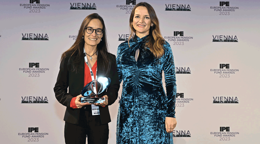 La directora de l'FRJ, Eulàlia Orobitg amb Diane Brückler, Managing Director de Virtus Investment Partners (CASS)