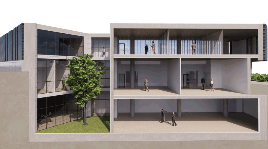 Render del nou espai per a la gent gran a Encamp (Comú)