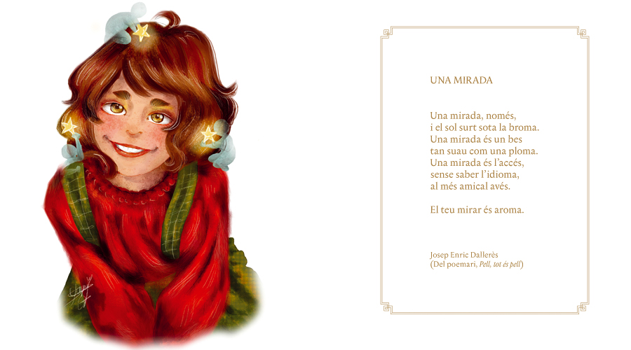 La imatge i el poema de la felicitació de Nadal d'AUTEA (Foto: AUTEA)