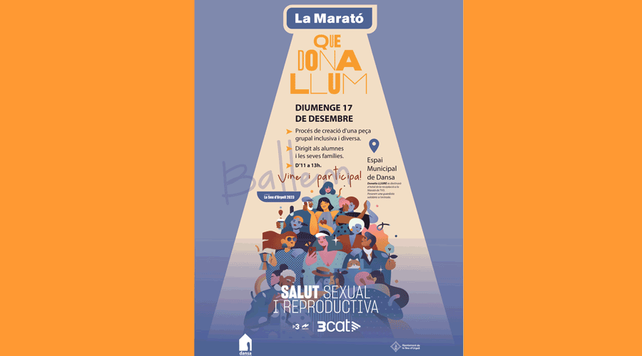 Cartell de La Marató a la Seu d'Urgell (Aj. la Seu)