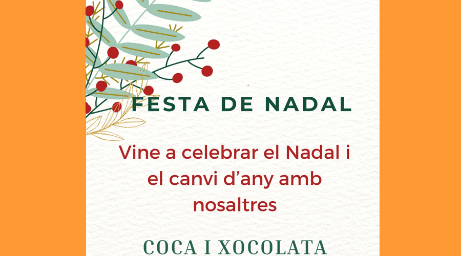 Cartell de la festa de Nadal per a la gent gran de la Seu (Aj. la Seu)