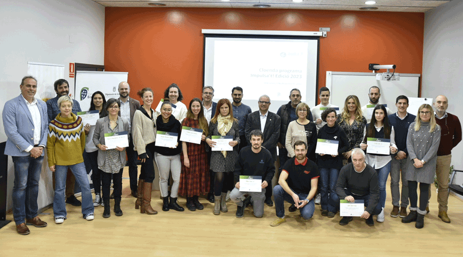 Lliurament de diplomes de la segona edició del programa de consolidació empresarial ‘Impulsa’t (Diputació Lleida)