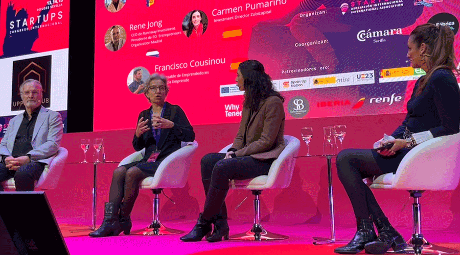 Judit Hidalgo intervenint al Congrés Internacional d'Startups (Andorra Business)