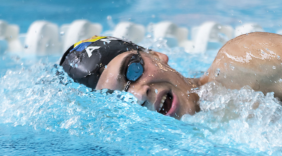  Kevin Teixeira, durant un entrenament en el Centre Esportiu dels Serradells. ©FAN / Reinaldo Márquez