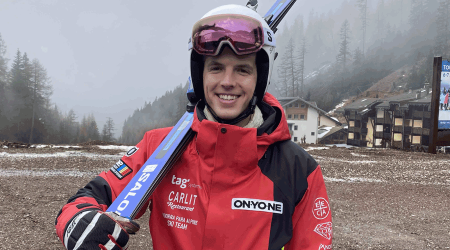 L'esquiador andorrà, Roger Puig a Itàlia (FAE)