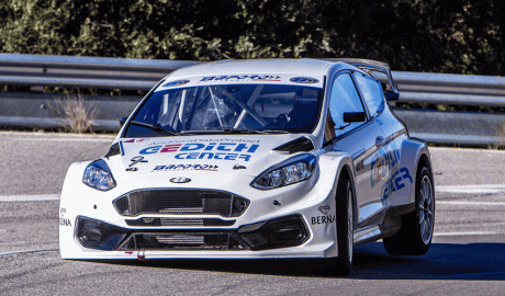 Gerard de la Casa pilotant el seu Ford Fiesta