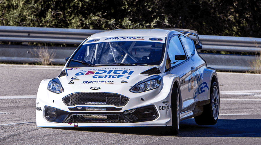 Gerard de la Casa pilotant el seu Ford Fiesta (FotoEsport)