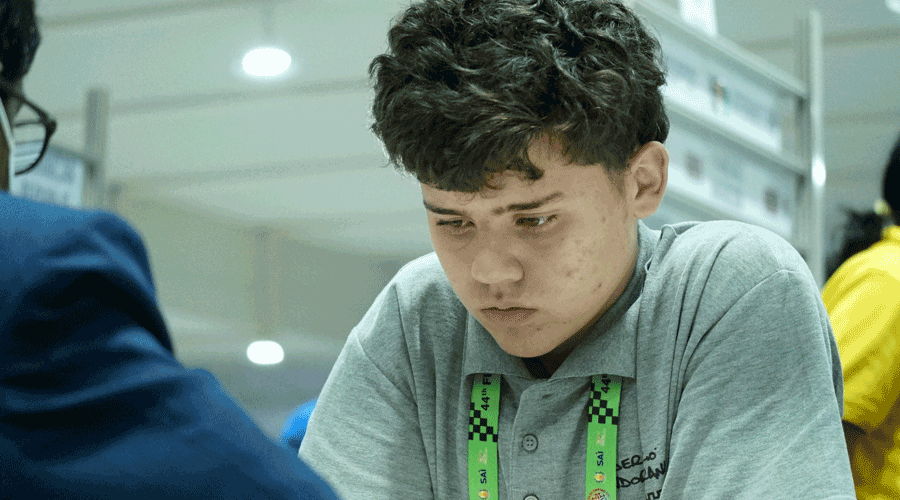 El jove escaquista andorrà, Serni Ribera (FAVA)