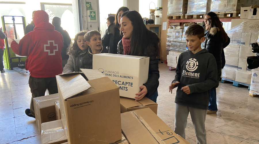 Aliments recollits per l'escola Albert Vives de la Seu (Aj. la Seu)