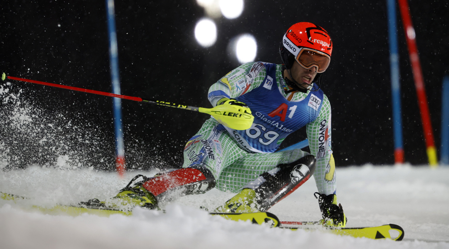 Àxel Esteve competint a Schladming. Foto: Christophe Pallot / Agence Zoom