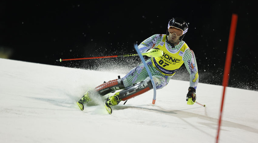 Àxel Esteve a Madonna di Campiglio. Foto: Stanko Gruden / Agence Zoom