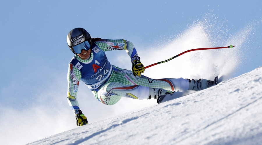 L'esquiadora andorrana Cande Moreno (Christophe Pallot Agence Zoom)