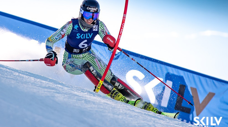 Carla Mijares a Pozza di Fassa. Foto: Skilv