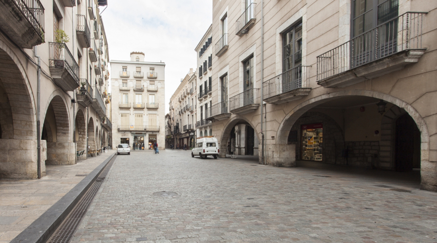 La plaça del Vi de Girona (Barcelona Film Commission)