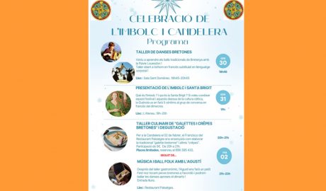 Cartell de les activitats previstes per l'Imbolc i la Candelera