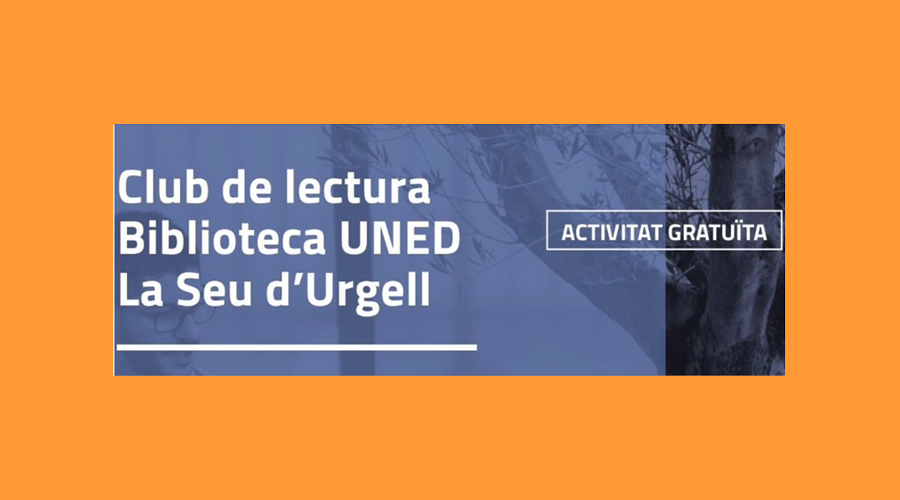 Cartell informant del club de lectura de la UNED a la Seu