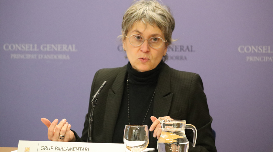 Susanna Vela, presidenta suplent del Grup Parlamentari Socialdemòcrata (PS)