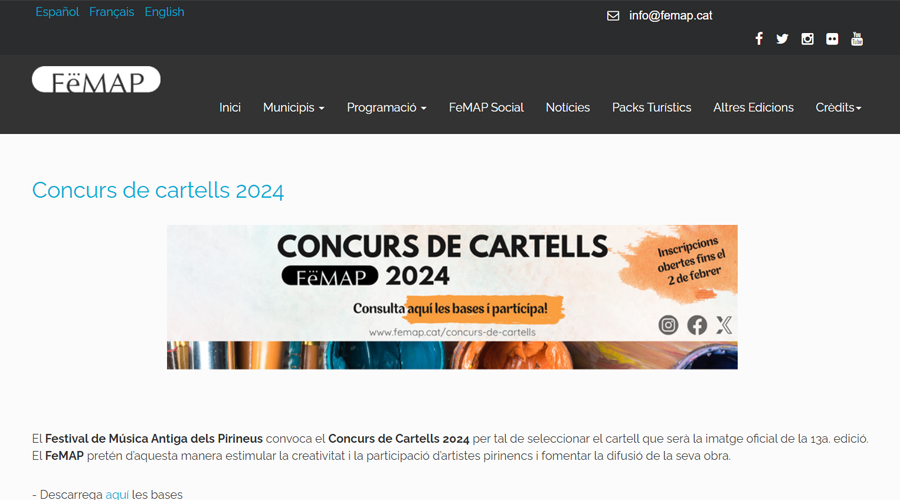 Portal web del FeMAP