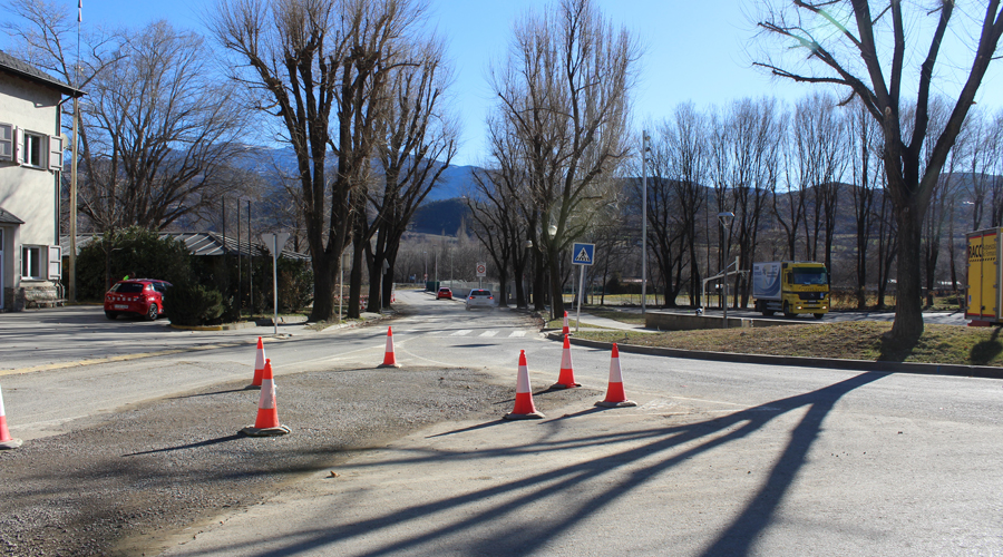 Un dels punts que quedarà tallat a la circulació de vehicles per obres (Aj. la Seu)